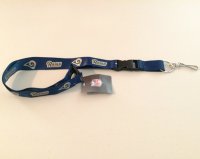 Los Angeles Rams Blue Lanyard With Safety Fastener