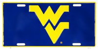 West Virginia Mountaineers Metal License Plate