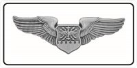 U.S. Air Force Navigator Wings Photo License Plate
