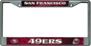 San Francisco 49ers Team License Plate Frame