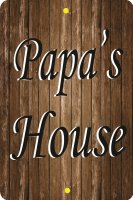 Papas House Parking Sign