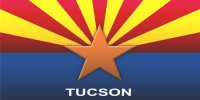 Arizona State Flag Tucson Photo License Plate