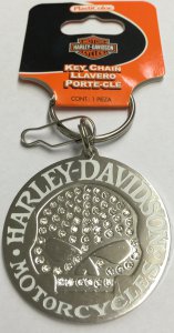Harley-Davidson Willie G skull Bling Enamel Keychain