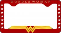 Wonder Woman #2 Thin Style License Plate Frame