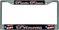 Puerto Rican Princess Chrome License Plate Frame