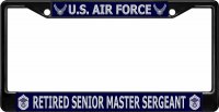U.S. Air Force Retired Senior Master Sergeant Black Frame