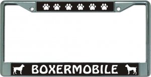 Boxermobile Chrome License Plate Frame