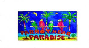 Parrot Head Paradise Photo License Plate