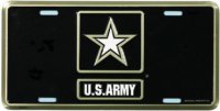 Army Star Logo License Plate