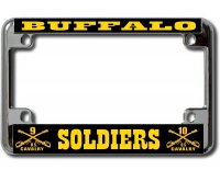 U.S. Army Buffalo Soldiers Chrome Motorcycle License Plate Frame