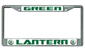 Green Lantern Chrome License Plate Frame