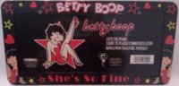 Betty Boop "She's So Fine" Plastic License Frame