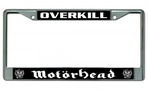 Motorhead Overkill Chrome License Plate Frame