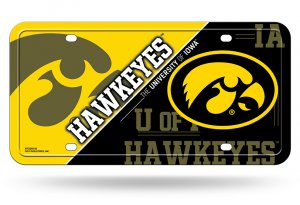 Iowa Hawkeyes Metal License Plate