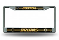 Boston Bruins Glitter Chrome License Plate Frame