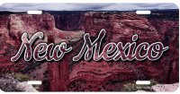 New Mexico Scenic Background Metal License Plate