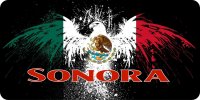 Mexico Sonora Eagle Photo License Plate