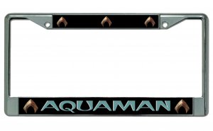 Aquaman Chrome License Plate Frame