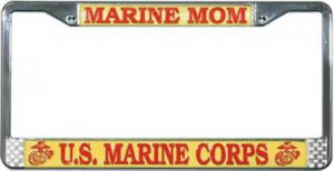 U.S. Marine Mom License Plate Frame