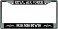 Royal Air Force Reserve Chrome License Plate Frame