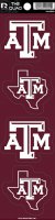 Texas A&M Aggies Quad Decal Set