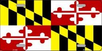 Maryland State Metal License Plate