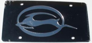 Chevy Impala Black Laser Cut License Plate