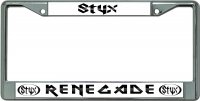Styx Renegade Chrome License Plate Frame