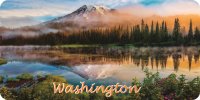 Washington Scenery Photo License Plate
