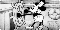 Classic Mickey Mouse Steamboat Photo License Plate