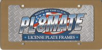 Gold License Plate Frame