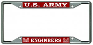 U.S. Army Engineers Every State Chrome License Plate Frame