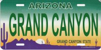 Arizona GRAND CANYON Photo License Plate