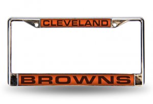 Cleveland Browns Laser Chrome License Plate Frame
