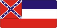 Mississippi State Flag Photo License Plate