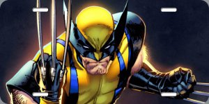 Wolverine Marvel Figure Photo License Plate
