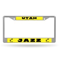 Utah Jazz Chrome License Plate Frame
