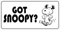 Got Snoopy? Snoopy Photo License Plate
