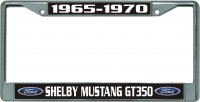 Shelby Mustang GT350 Chrome License Plate Frame