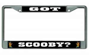 Got Scooby? Chrome License Plate Frame