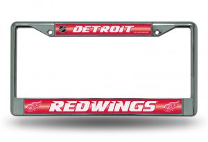 Detroit Red Wings Glitter Chrome License Plate Frame