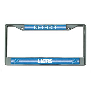 Detroit Lions Glitter Chrome License Plate Frame