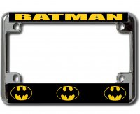 Batman Chrome Motorcycle License Plate Frame