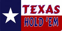 Texas Hold 'Em Photo License Plate