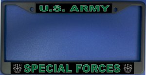 U.S. Army Special Forces Chrome License Plate Frame