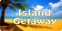 Island Getaway Photo License Plate