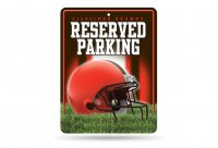 Cleveland Browns Metal Parking Sign