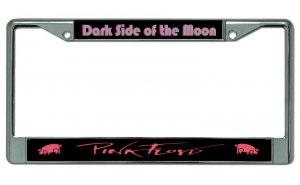 Pink Floyd "Dark Side Of The Moon" Chrome License Plate Frame