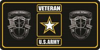U.S. Army Veteran Special Forces #1 Photo License Plate