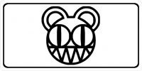 Radiohead Logo Photo License Plate